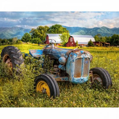 David Textiles - Exclusive Panels - 36' Old Tractor Panel, Multi