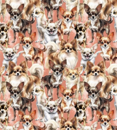 David Textiles - Foust Exclusives - Chihuaua, Peach