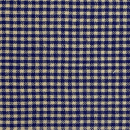 Diamond Textiles - Americana Homespuns - Checks, Tan/Blue