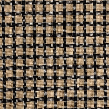 Diamond Textiles - Americana Homespuns - Window Pane Check, Tan/Black