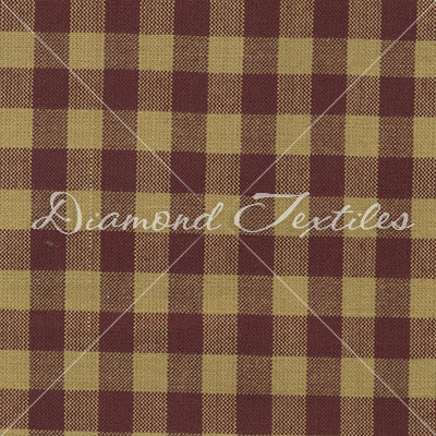 Diamond Textiles - Country Homespuns - Medium Check, Wine