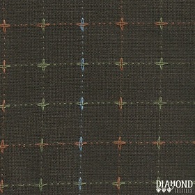 Diamond Textiles - Primitive Homespuns - Plus & Cross, Brown
