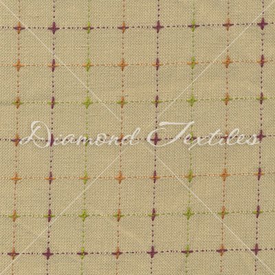 Diamond Textiles - Primitive Homespuns - Plus & Cross, Plum,Pickle,Orange