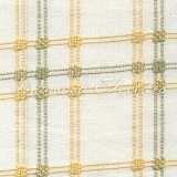 Diamond Textiles - Primitive Rustic Homespuns - Yellow & Green Lines, White