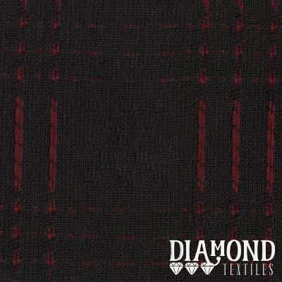 Diamond Textiles - Primitive Rustic Homespuns, Red/Black
