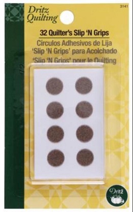 Dritz - Quilter's Slips 'N Grips -  (32 Ct.) Self -Stick Disks