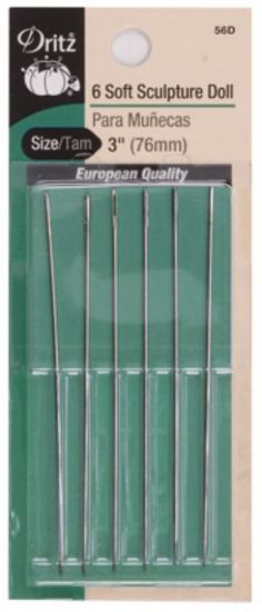 Dritz Needles - Soft Sculpture Doll - Size 3' - 6 Count