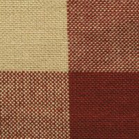 Dunroven House - Homespun - 1' Buffalo Check, Red/Tan