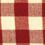 Dunroven House - Homespun - 7/16' Check, Red/Cream