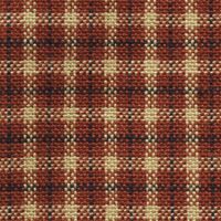 Dunroven House - Homespun - Mini Check, Red/Tan