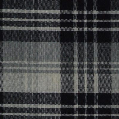 Dunroven House - Homespun - Tri Plaid, Gray/Black