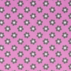 E E Schenck - Minky Prints - Minky 60' - Ditzy Floral, Fuchsia