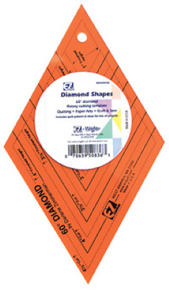 EZ Notions - Ruler - 60* Diamod Shape Acrylic Quilt Tool