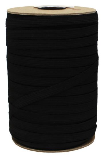 Elastic - 3/8' Braided - Black