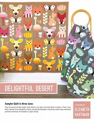 Elizabeth Hartman Pattern - Delightful Desert - Sampler Quilt in 3 sizes