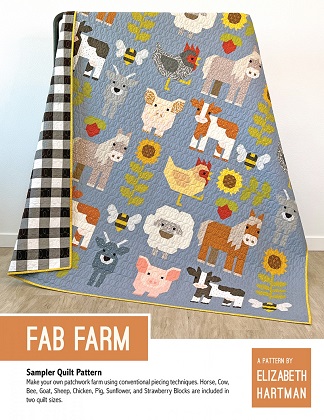 Elizabeth Hartman Pattern - Fab Farm - Large Quilt is 75' x 77'