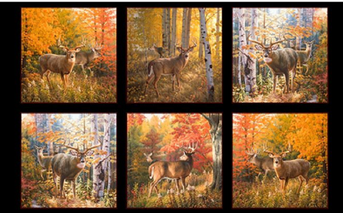 Elizabeth Studio - Autumn Surprise, 24' Deer Panel, Multi