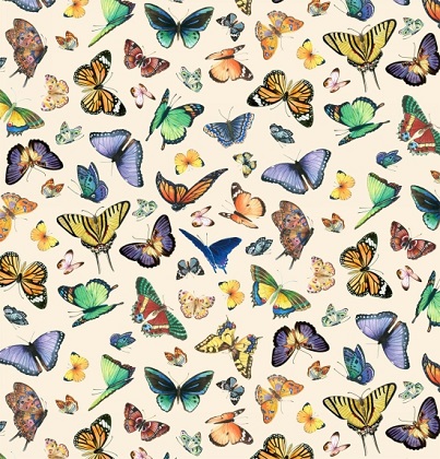 Elizabeth Studio - Butterflies & Moths - Butterflies, Cream