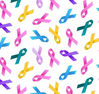 Elizabeth Studio - Cancer Awareness - Ribbons, White