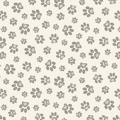 Elizabeth Studio - Cat Breeds - Paw Prints, Cream