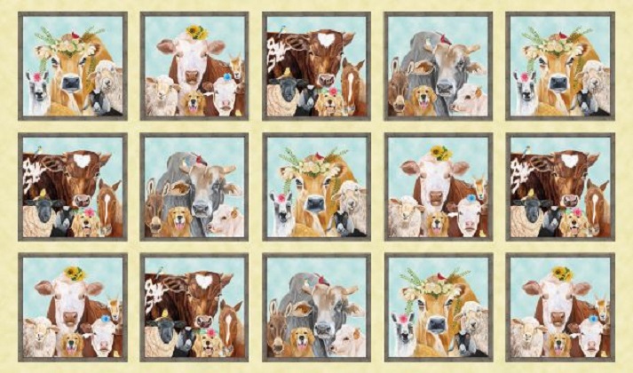 Elizabeth Studio - Happy Farm - Animals Blocks, Cream
