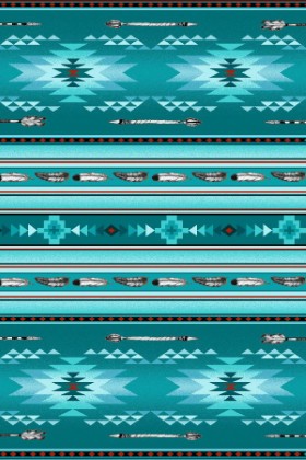 Elizabeth Studio - Native Spirit - Stripe, Turquoise