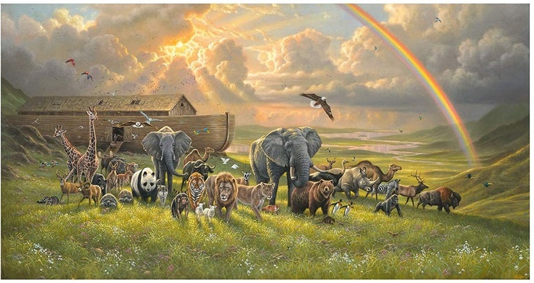 Elizabeth Studio - Noah's Ark - (Landscape Medley) - 24' Noah's Ark Panel, Multi