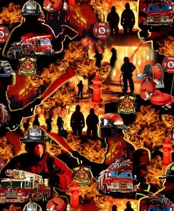 Elizabeth Studio - Under Fire - Fire Fighters, Red