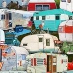 Elizabeth Studio - Vintage Trailers - Packed, Multi