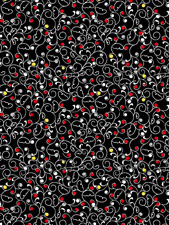 Exclusively Quilters - Bellissima - Curlicues, Black