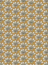 Exclusively Quilters - Mariposa - Daisies, Gold