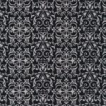 Fabri-Quilt - Rooster Inn - Scrolls, Black