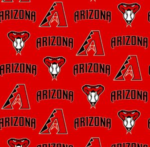 Fabric Traditions - MLB - Arizona Diamondbacks, Red