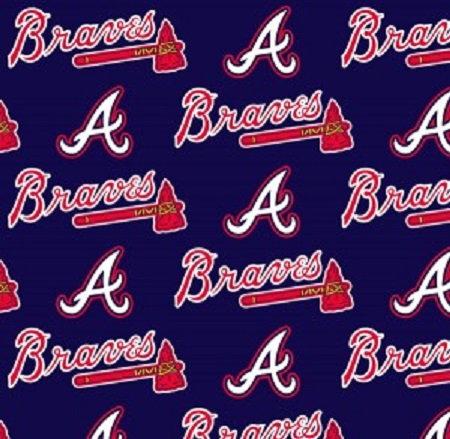Fabric Traditions - MLB - Atlanta Braves, Navy