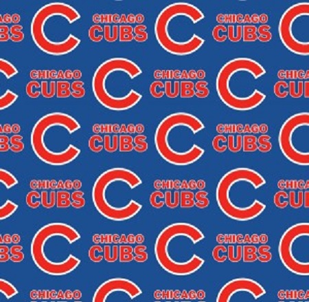 Fabric Traditions - MLB - Chicago Cubs, Red/Blue