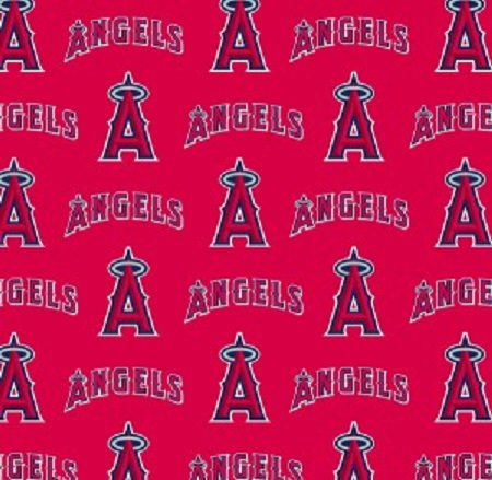 Fabric Traditions - MLB - Los Angeles Angels - Large A, Red