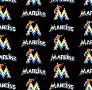 Fabric Traditions - MLB - Miami Marlins, Black