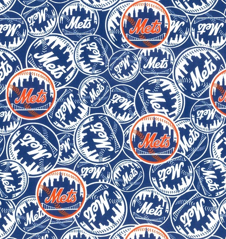 Fabric Traditions - MLB - New York Mets, Blue