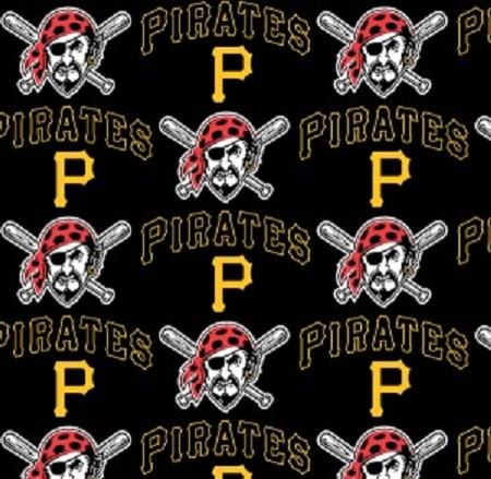 Fabric Traditions - MLB - Pittsburgh Pirates, Gold/Black