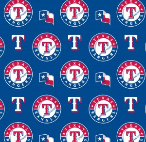 Fabric Traditions - MLB - Texas Rangers, Blue