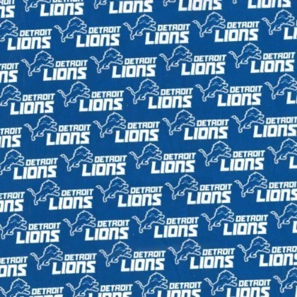 Fabric Traditions - NFL - Detroit Lions, Blue