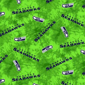Fabric Traditions - NFL Flannel - 43' Seattle Seahawks, Green