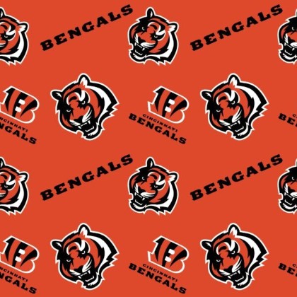 Fabric Traditions - NFL Fleece - Cinncinnati Bengals, Orange