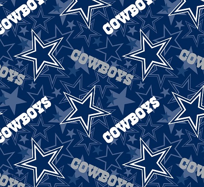Fabric Traditions - NFL Fleece - Dallas Cowboys, Navy