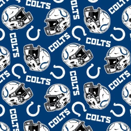 Fabric Traditions - NFL Fleece - Indianapolis Colts, Navy