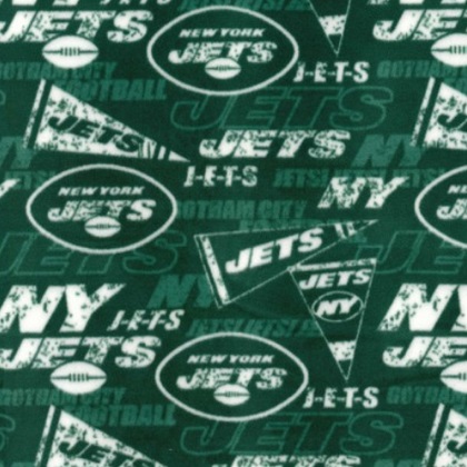 Fabric Traditions - NFL Fleece - New York Jets, Green