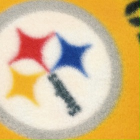 Fabric Traditions - NFL Fleece - Pittsburgh Steelers, Gold