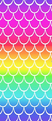 Fabric Traditions - Novelty Prints - Ombre Scallops Bright, Multi