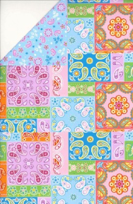 Fabric Traditions - Quilted Fabric - Paisley Patchwork, Malibu
