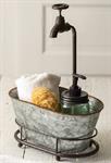 Faucet Container - Galvanized Tub with Faucet